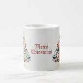 Mug Arbre coloré de Noël Scandinavie Art populaire (Centre)