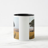 Mug Arbre d'acacia isolé dans les plaines herbeuses, M (Centre)