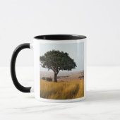 Mug Arbre d'acacia isolé dans les plaines herbeuses, M (Gauche)