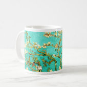 Mug Arbre d'amande de floraison de Vincent van Gogh (Devant gauche)