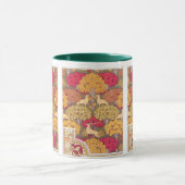 Mug Arbre d'automne Art nouveau et chute de cerfs Vern (Centre)