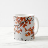 Mug Arbre d'automne avec Feuilles et oiseaux (Devant droit)