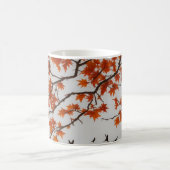 Mug Arbre d'automne avec Feuilles et oiseaux (Centre)