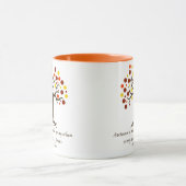 Mug Arbre d'automne stylisé ; l'automne est le deuxièm (Centre)