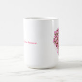 Mug Arbre de cancer du sein des rubans (Centre)