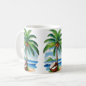 Mug Arbre de coco île tropicale (Devant gauche)