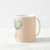 Mug Arbre de coeur d'amour (Devant droit)