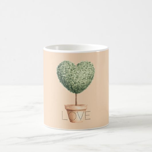 Mug Arbre de coeur d'amour (Centre)