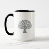 Mug Arbre de griffonnage de la vie (Gauche)