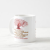 Mug Arbre de Jefferson de la liberté (Devant gauche)