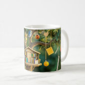 Mug "Arbre de la connaissance" avec des livres suspend (Devant droit)