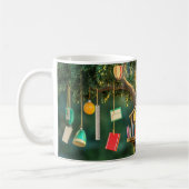 Mug "Arbre de la connaissance" avec des livres suspend (Gauche)