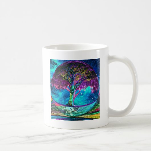 Mug Arbre de méditation de la vie (Droite)