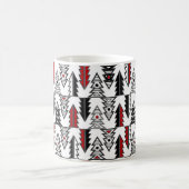 Mug Arbre de Noël abstrait moderne géométrique o (Centre)