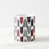 Mug Arbre de Noël abstrait moderne géométrique o (Centre)
