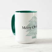 Mug Arbre de Noël Arbre de Monnaie d'Argent d'Argent P (Devant gauche)
