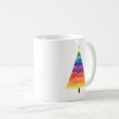 Mug Arbre de Noël arc-en-ciel (Devant droit)