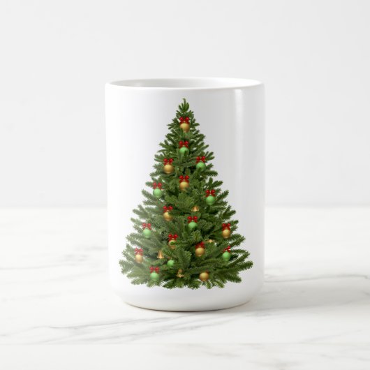 Mug Arbre de Noël avec étoile et présente Fête (Centre)