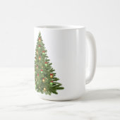 Mug Arbre de Noël avec étoile et présente Fête (Devant droit)