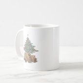 Mug Arbre de Noël avec paquets (Devant gauche)