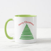 Mug - Arbre de Noël avec texte courbé (Gauche)