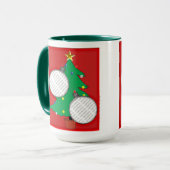 Mug Arbre de Noël avec vos photos (Devant gauche)