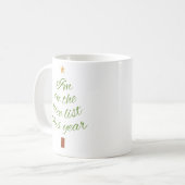 Mug Arbre de Noël belle liste (Devant gauche)