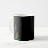 Mug Arbre de Noël binaire amusant pour les programmeur (Devant gauche)