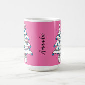 Mug Arbre de Noël blanc | Ajouter votre nom (Centre)