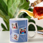 Mug Arbre de Noël blanc et bleu 6 Modèles photo