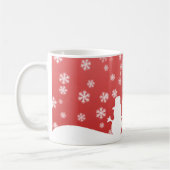 Mug Arbre de Noël blanc et Snowman (Gauche)