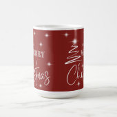 Mug Arbre de Noël blanc simpliste (Centre)