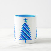 Mug Arbre de Noël bleu et turquoise (Centre)