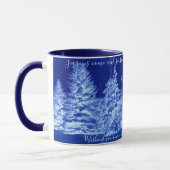 Mug Arbre de Noël bleu néon (Gauche)