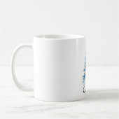 Mug Arbre de Noël bleu or (Gauche)