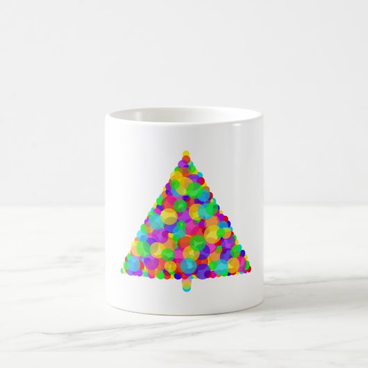 Mug Arbre de Noël Bokeh (Centre)