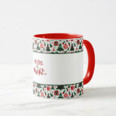 Mug Arbre de Noël, cadeaux, sucre de canne (Devant droit)