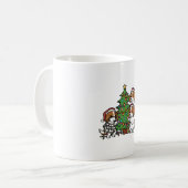 Mug Arbre de Noël Cavalier King Charles Spaniel (Devant gauche)