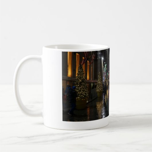Mug Arbre de Noël central de Rockefeller par réflexion (Gauche)