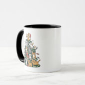 Mug Arbre de Noël Chat Drôle Chaton Animal de Compagni (Devant gauche)