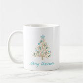 Mug Arbre de Noël de coquillage de Joyeux Noël (Gauche)