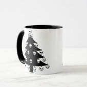 Mug Arbre de Noël de crâne (Devant gauche)