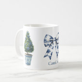 Mug Arbre de Noël de la Chinoiserie (Devant gauche)