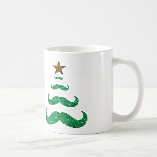 Mug arbre de noël de la moustache (Droite)