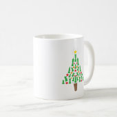 Mug Arbre de Noël de la pièce d'échecs (Devant droit)
