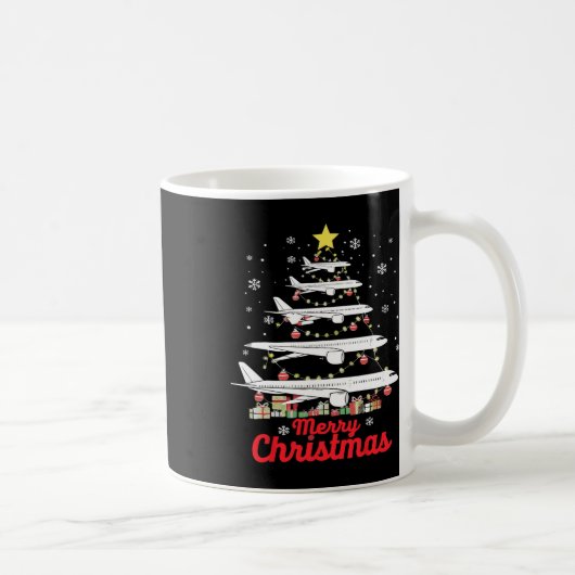 Mug Arbre de Noël de l'avion Joyeux Noël les plus prob (Droite)