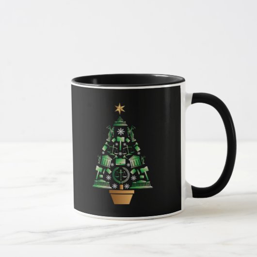 Mug Arbre de Noël de l'avocat du procureur (Droite)