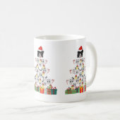 Mug Arbre de Noël de l'élevage de moutons (Devant droit)