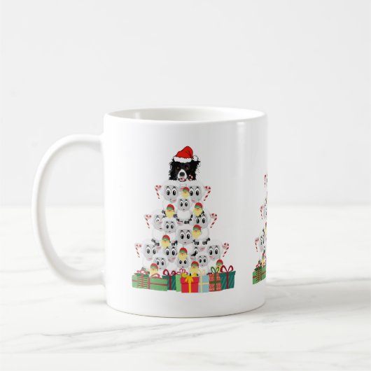 Mug Arbre de Noël de l'élevage de moutons (Gauche)