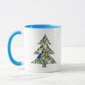 Mug Arbre de Noël de perroquet (Gauche)